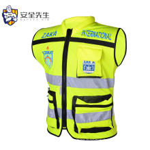 Police high visibility vest custom hi vis vest